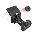 Foto4easy Lightweight Mini Matte Box with Carbon Fiber Top Flag for DSLR Mirrorless Cameras,Compatible with 52mm/55mm/58mm/62mm/67mm/72mm/77mm/82mm Lens