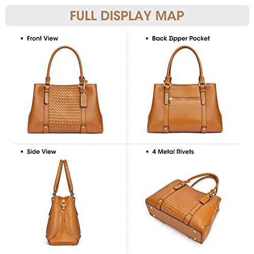 Bolso Satchel de Cuero Suave para Mujer Kattee miniatura 6