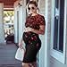 Xsehusvy Valentine's Heart Red Maternity Dress Fashion Ruched Side Bodycon Fitted Maternity Outfits Knee Length Pregnancy Dress Beautiful Pregnancy Clothes S-2XL