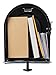Gibraltar Mailboxes Tuff Body Large Capacity Galvanized Steel Black, Post-Mount Mailbox, TB1B0000