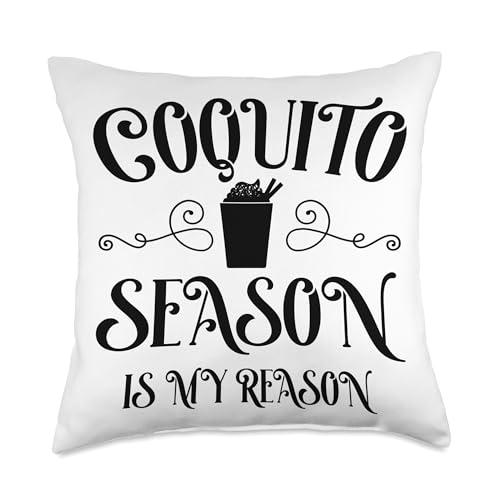 Cool Seasonal Celebrators Stuff Coquito Reason-Seasonal Celebrators Throw Pillow, 18x18, Multicolor