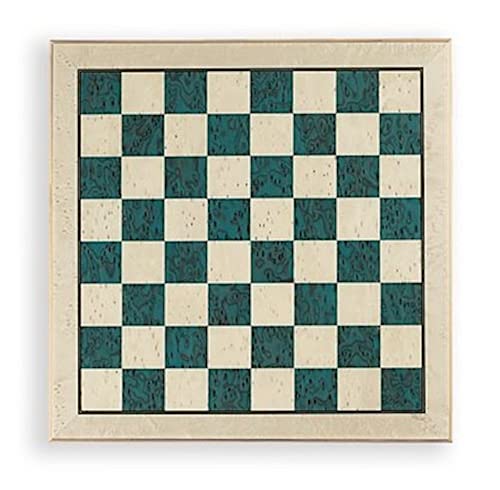 Échiquier Dal Negro 52 x 52 cm bois bleu/blanc, le cadeau mémorable pour joueur d'échecs
