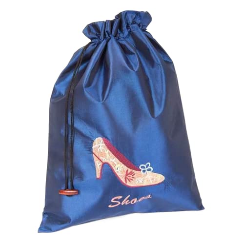 Sacchetti per scarpe con tacco alto in seta riutilizzabile con coulisse per le donne borsa portatile da viaggio per la casa sacchetto di stoccaggio per da ricamo fine da imballaggio con