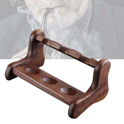 Support à pipes en bois pour 3 pipes à tabac compatible tout modèle