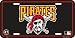 Pirates Classic Metal Auto Tag Embossed