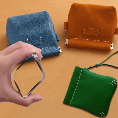 Sctmda Metall Interner Flex 20 Stücke Frame Kussverschluss Rahmen Kuss Schließe Schnappverschluss für Taschen Flexrahmen Kussverschluss Tasche Kuss Verschluss für DIY Craft Machen Geldbörse