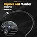 JAVOUKA Front right Fender Wheel Molding trim Arch Flare Compatible with VW TOUAREG 11-14#7P6853718C, 7P6853718