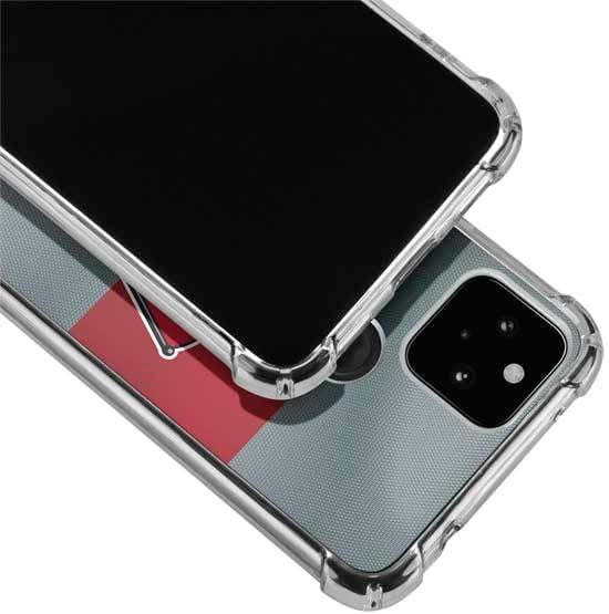 Skinit Clear Phone Case Compatible with Google Pixel 5 - Officially Licensed Ohio State University OSU Buckeyes Flag Design