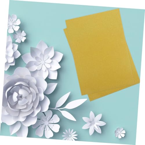 Papier pailleté or pour scrapbooking facile à découper pour anniversaire - 5