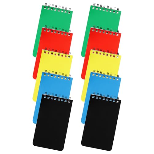 Carnets spirale lot de 10 petits cahiers lignés pour rangement facile