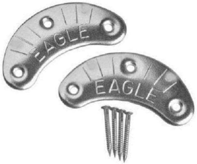 Eagle Heel Plates 8 Pair of Size Large Metal Heel Plates & Nails for Shoes & Boots