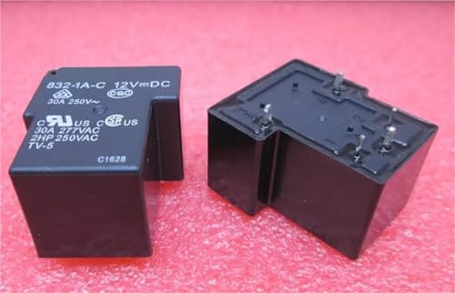 Relais 832-1A-C-12VDC Song Chuan 30A DIP5 pour cartes électroniques 5 pièces