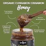 ONEROOT Organic Infused Miel (p/Ceylan cannelle) - Miel bio canadien pur 300g | Non-OGM