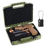 Kinghardcase Handgun Case Lockable, TSA Approved Firearm Tra...