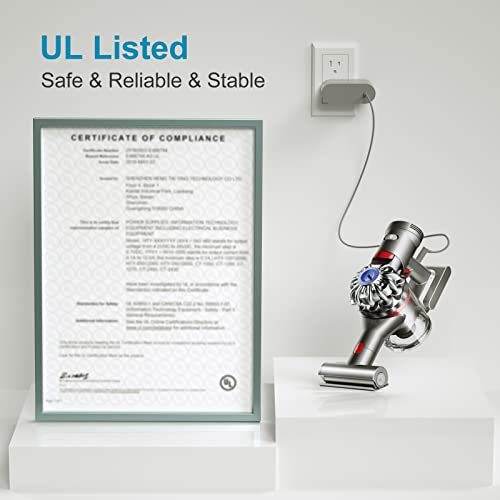 26.1V For Dyson Charger Replacement 205720-02 For V6 V7 V8 Dc58 Dc59 Dc61 Dc62 Sv03 Sv04 Sv05 Sv06 Cordless Vacuum 21.6V Battery (6Ft Ul Listed) #TOP7