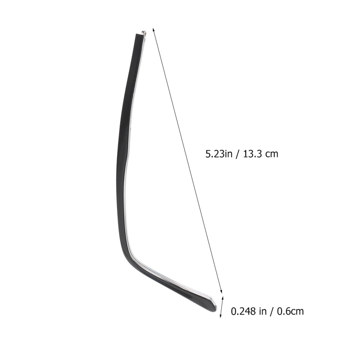 minkissy 10 Sätze Brillenzubehör Ersatzbrille Bügel Brillenreparaturset Brillenteile Brillenersatz Brillen Befestigungsset Universeller Brillenbügel Ersatz-schläfenarm Gläser Metall Black