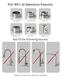 Frizzlife TS99 Countertop Water Filter System, NSF 42&372 Certified 9-Stage Stainless Steel Faucet Water Filtration, 0.5 Micron Elements Reduces 99.99% Lead, Chlorine, Heavy Metals, Bad Taste & Odor
