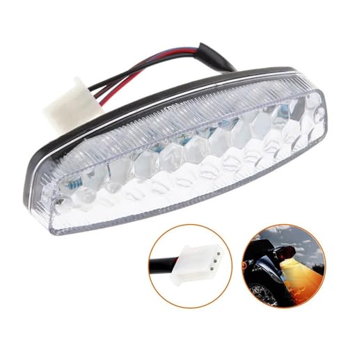 Feu arrière LED 12V pour quad et scooter avec clignotants intégrés - 5