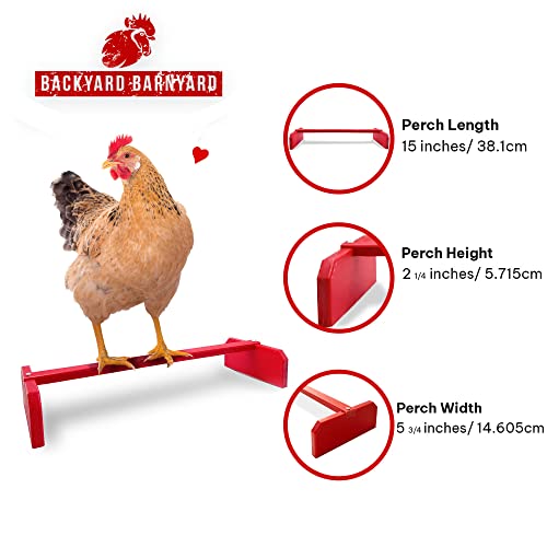 Backyard Barnyard Chicken Roosting Bar Perch For Baby Chicks To Adult Birds. Made In Usa!!! . Poultry Habitat, Brooder, Coops Or Run. Easy-Clean Bird Stand For Chicks, Pollos, Laying Hens. #TOP1