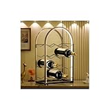 Drincarier LED Countertop Wine Rack - 12 Bottle Freestanding Modern Metal Wine Rack - Tabletop Wine Holder Stand for Cabinet, Pantry, Wine Bottle Storage