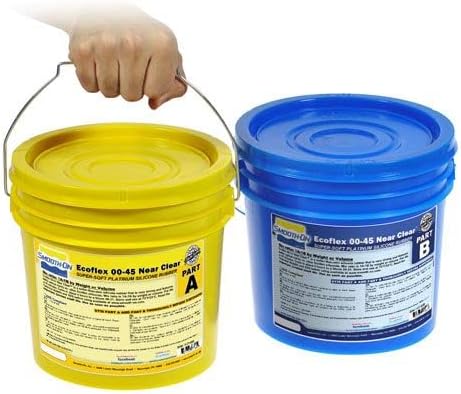 Vista 2 de Ecoflex 00-45 Near Clear - Goma de silicona supersuave, excepcionalmente transparente, unidad de pinta