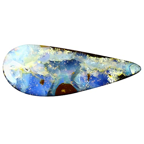 Opale rocheuse multicolore de Koroit 5.59 ct, sublime pierre précieuse pour bijou personnalisé