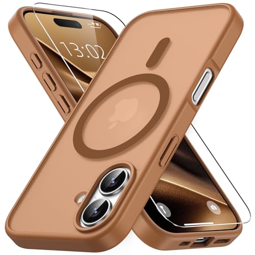 Coque militaire iPhone 17 antichoc Vansdon MagSafe translucide brun