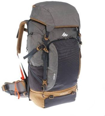FORCLAZ Travel 500 50 Litre Men's Lockable Trekking Backpack - Grey