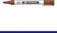 Caneta Tecido 3.0mm Textil Marker - Marrom - Cis