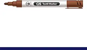 Caneta Tecido 3.0mm Textil Marker - Marrom - Cis