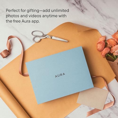 Image of Aura 12 inch HD WiFi Digital Picture Frame - Free Unlimited Cloud Storage - Send Photos from Phone - No Subscription - Auto On /Off - Gift for Parents & Grandparents (Black Mat, 12 inch)