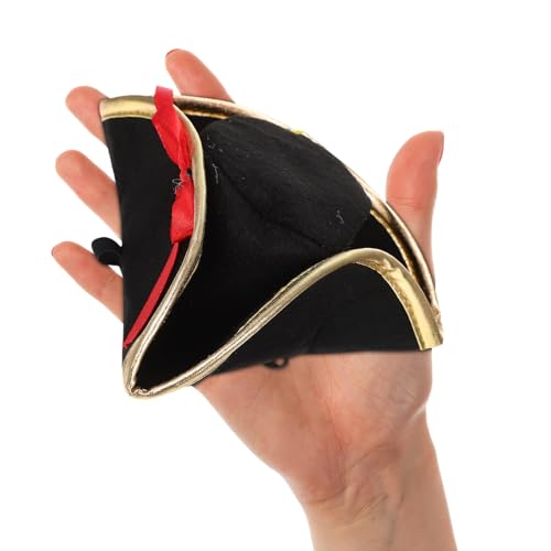 NUOBESTY Pirate Style Dog Hat Halloween Puppy Hat Decorative Cat Accessory Portable Pet Headwear for Photoshoots and Costume Parties