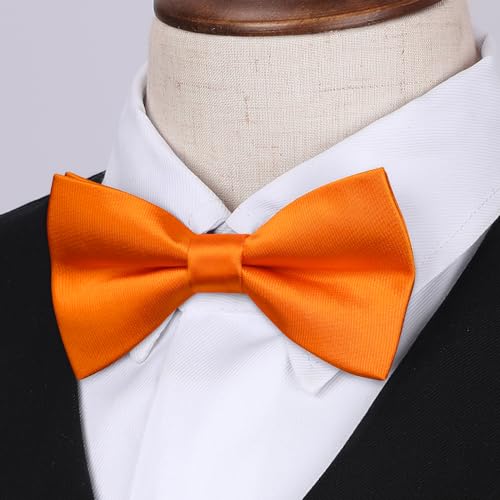 Image of HISDERN Bow Ties for Boys Pre Tied Toddler Bow Tie Adjustable Kids Bowties Clip On Fun Patterned Bowties for Wedding Party
