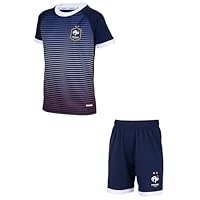 FFF Ensemble Maillot Short Collection Officielle Equipe de France de Football - 12 Ans