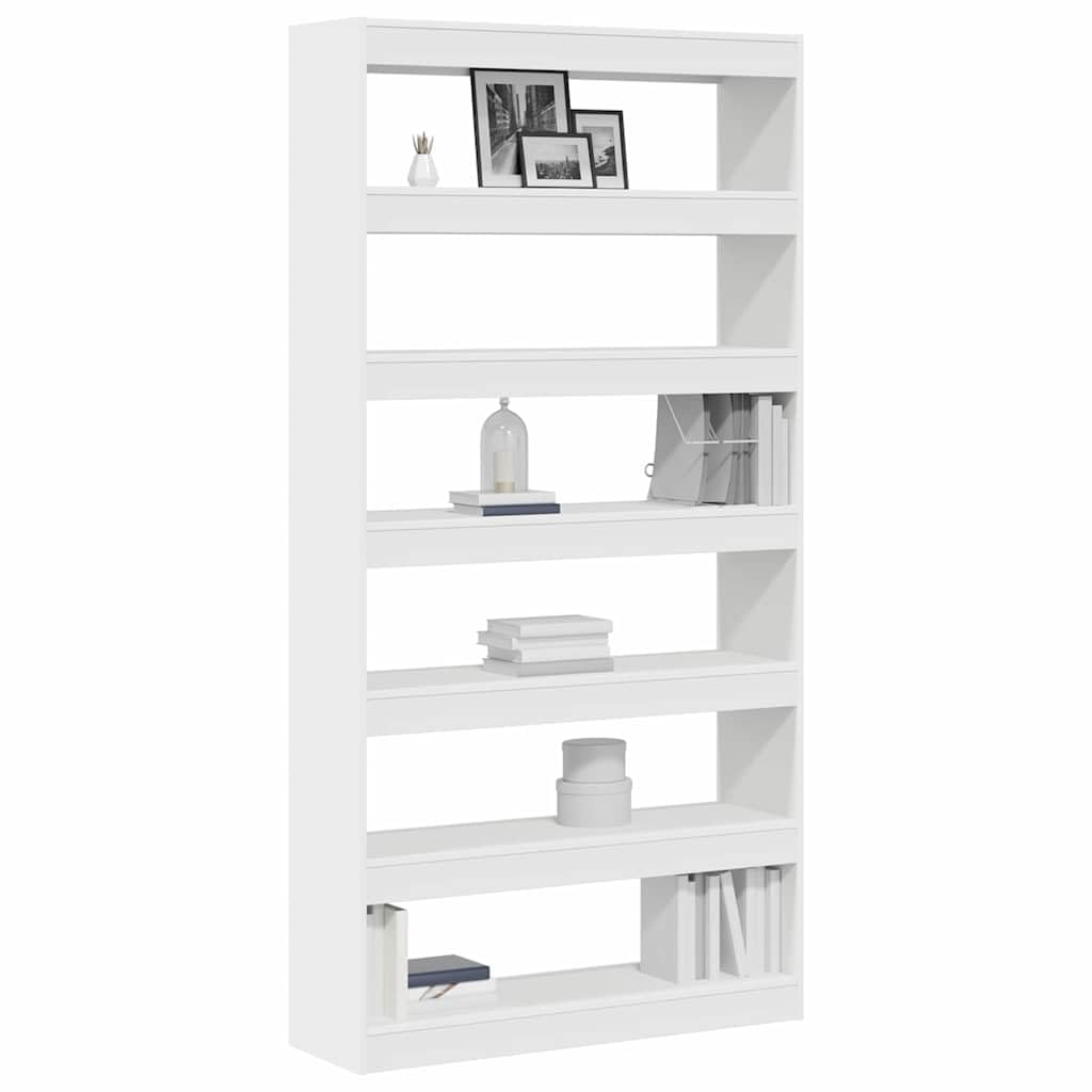 Vidaxl Book Cabinet White 100 X 30 X 198 Cm Engineered Wood