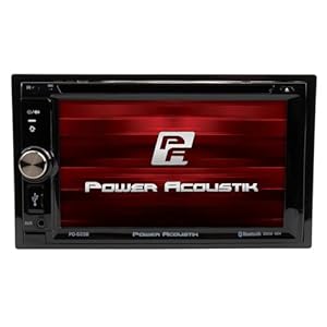 Power Acoustik PD-625B, 6.2 Inch Double Din Car Stereo, Detachable Face DVD 2-Din Multimedia Receiver Radio with Bluethooth and Back Up Camera Ready