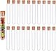 20 Stück Reagenzgläser Kunststoff, Mit Korken Für Blumen, Flüssigkeiten, Teströhrchen, Reagenzgläser Reagenzglas mit Korken, Gewürze & DIY-Projekte(12x75mm)10ml