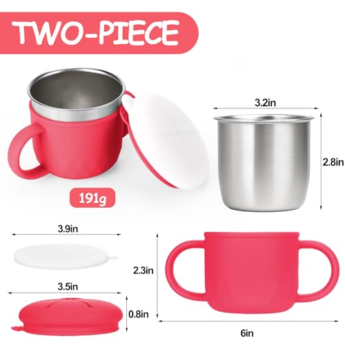 Image of Mity rain Stainless Steel Snack Containers, 4-in-1 Spill Proof