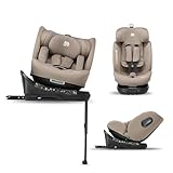 Deryan Carly Siège auto bébé, I-SIZE 40-150 cm, 360° Pivotant Isofix pour Groupe 0/1/2/3, Bébé de 0-12 ans, 0 à 36 kg Environ, ECE R129, 12 Positions d'Appui-tête, RWF, FWF Inclinaison, (Nougat)