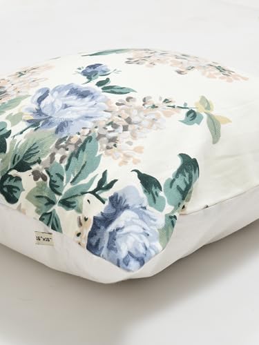 Image of Clasiko Premium Duck Cotton Decorative Throw Cushion Covers for Sofa Living Room ; Set of 5; 12x12 Inches; Spring Meadow