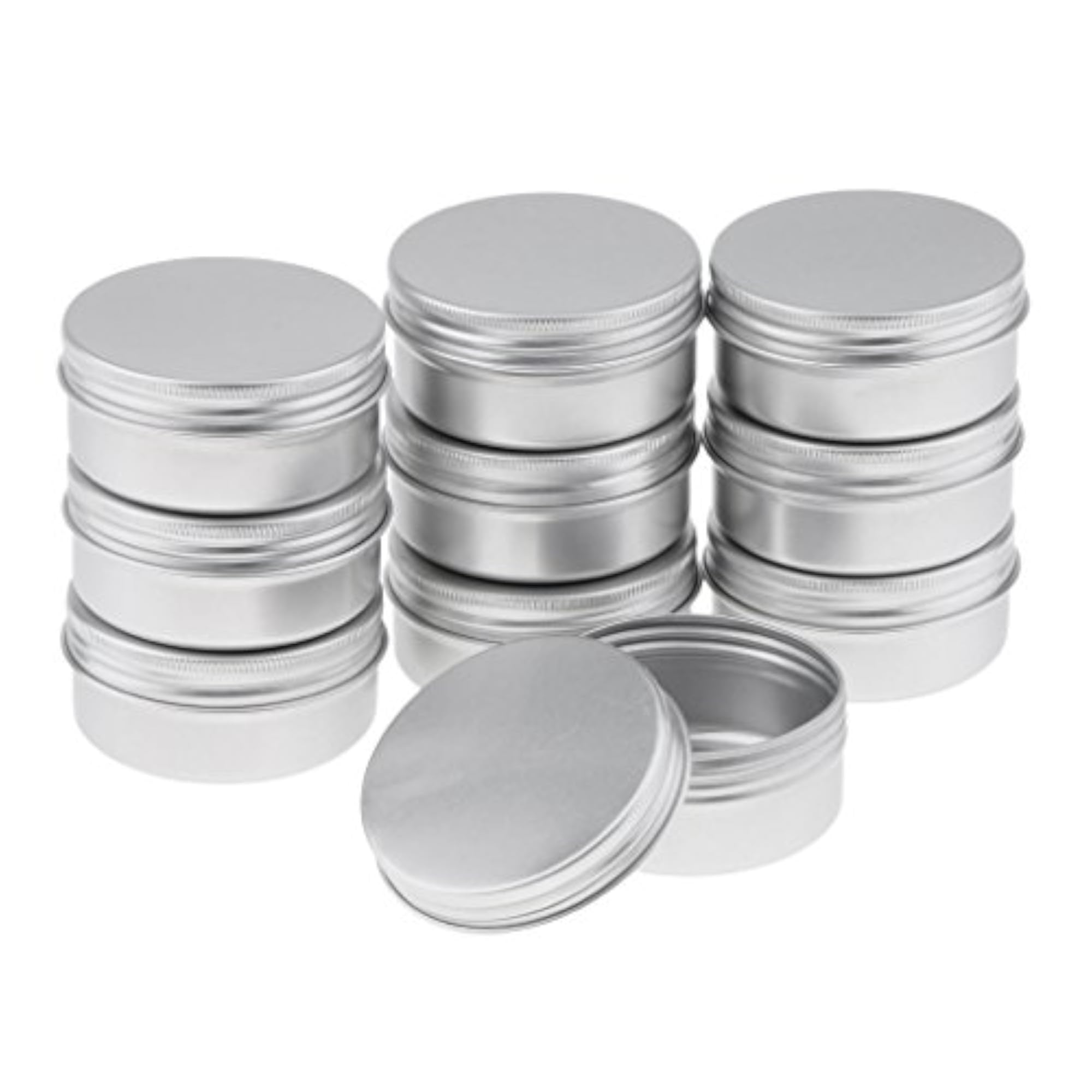 10Pcs 50Ml Empty Cosmetic Pots, Lip Balm Containers