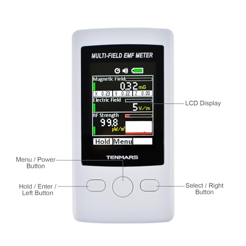 Multi-Feld EMF Meter Tasche ELF RF Gauß Meter 2000mG Elektromagnetisch Elektrisch RF Feld Stärke Prüfer mit Warnung Indikator