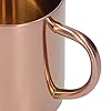 CLZothique 304 Stainless Steel Double Layer Mug Cup, Insulated Coffee Tea Water Cup with Ergonomic Handle, Anti Scald 400ml Travel Tumbler for Home Office Outdoor Use (Pink Gold) #5