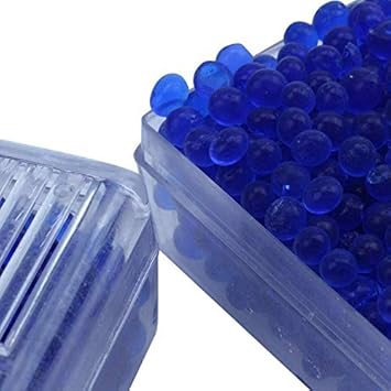 ELECTROPRIME 2pcs Blue Indicating Silica Gel Desiccant Moisture for Absorb Box Reusable Y8K5