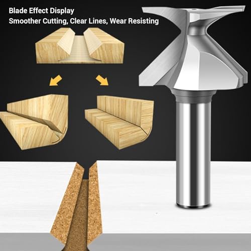 R18 1/2 Inch Shank Woodworking Router Bit, Arc Bending Integrated Cutter, Forming Router Bits for Door Wall, Cabinet, Arc Projects - Image 2