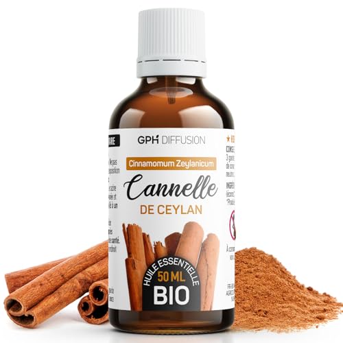 Huile essentielle cannelle de Ceylan bio 50 ml pour stimuler l'organisme