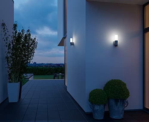 Steinel LED Outdoor Light L 605 S, 180° Motion Detector With Maximum 10 m Range, 11.3 W, 729 lm, Aluminium, Anthracite