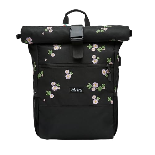 Ela Mo’s Rucksack Damen | Schön und Durchdacht | für Uni Reisen Freizeit Job | mit Laptopfach &...