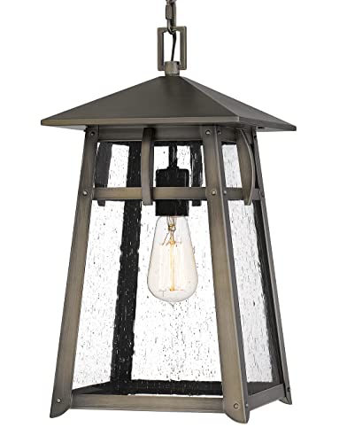 Quoizel Merle 17" High Burnished Bronze Outdoor Mini-Pendant Light