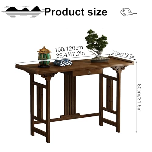 Mesa auxiliar de pasillo para transformar la decoración del recibidor estrecho 2